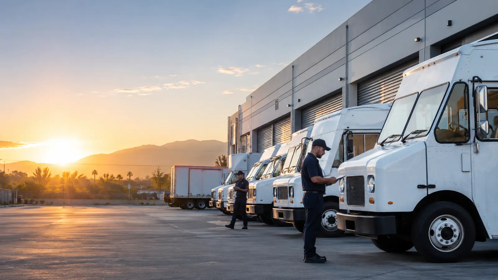 Independent delivery contractor fleet serving California