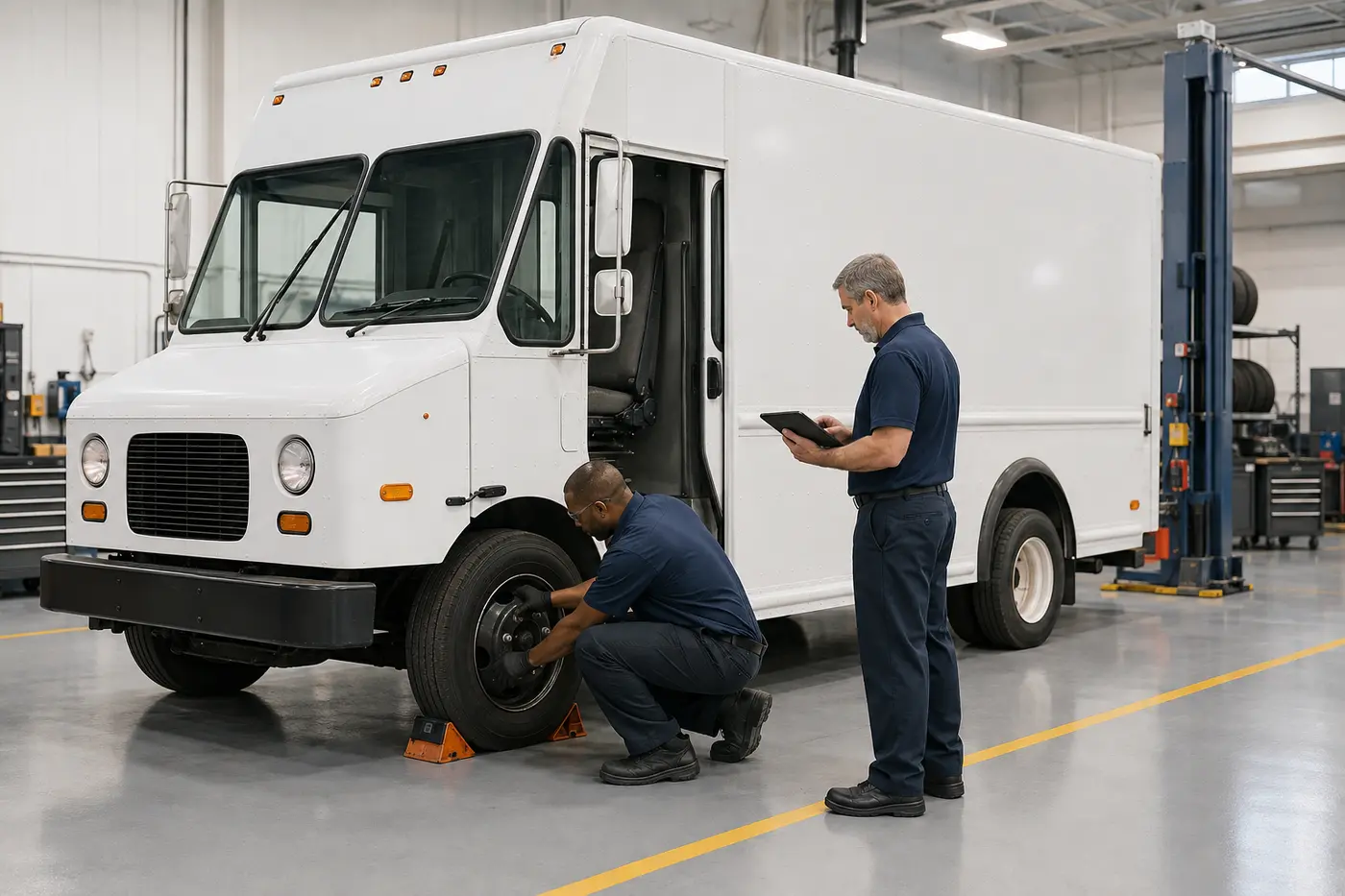 Preventive maintenance inspection of an independent delivery vehicle